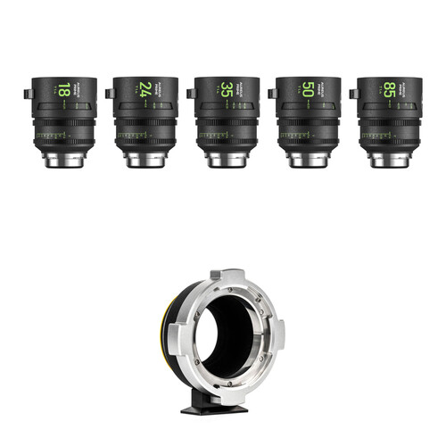 NiSi AUREUS PRIME T1.4 5-Lens Kit with PL-to-Z-Mount Adapter (ARRI PL)