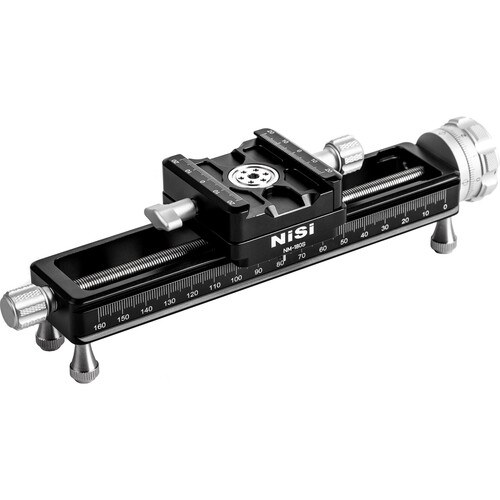 NiSi Macro Focusing Rail NM-180S with 360° Rotating Clamp (7.1" Length)