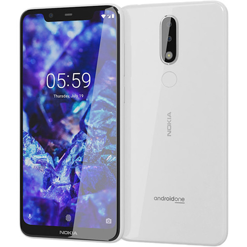 Nokia 5.1 Plus TA-1120 Dual-SIM 32GB Smartphone (Unlocked, White)