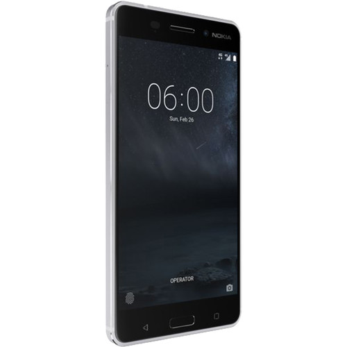 Nokia 6 TA-1025 32GB Smartphone (Unlocked, Silver)