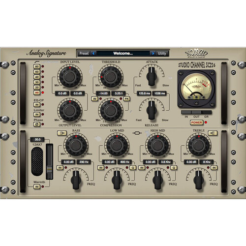 Nomad ASP Studio Channel SC-226 Stereo Channel Tube-Style EQ/Compressor Emulator Software (Download)