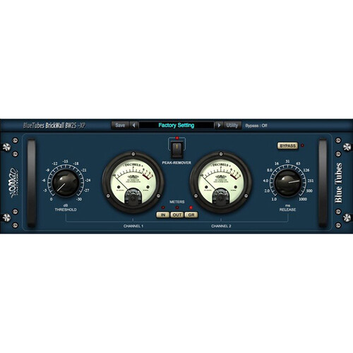 Nomad Blue Tubes Vintage-Style BrickWall Compressor/Limiter BW2S Plug-In (Download)