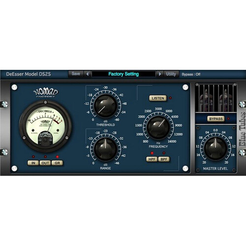 Nomad Blue Tubes Vintage-Style De-Esser DS-2S Plug-In (Download)