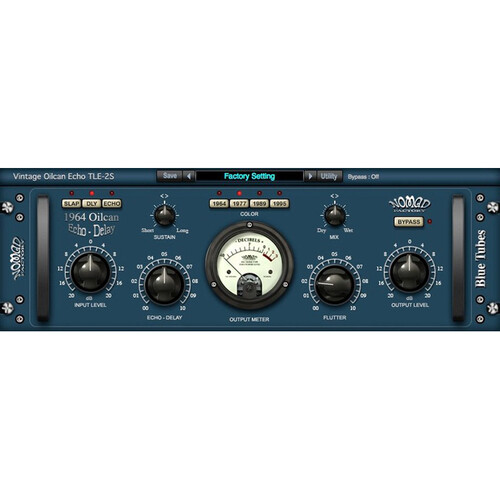Nomad Blue Tubes Vintage-Style Oilcan Echo TLE2S Plug-In (Download)