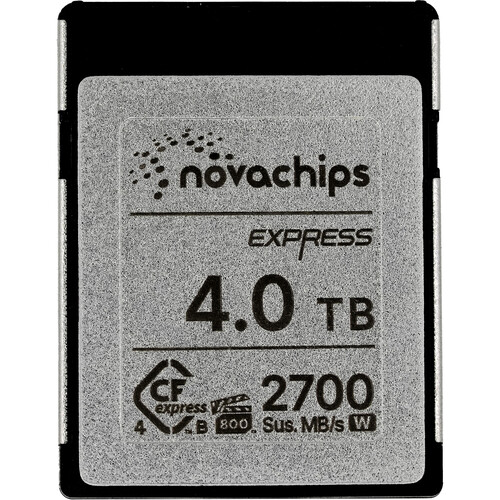 Novachips 4TB Express CFexpress 4.0 Type B Memory NN965C04T0TX9