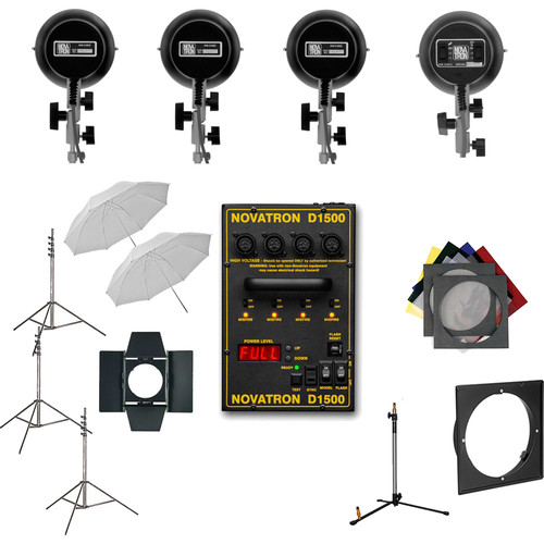 Novatron D1500 Four Head Studio Kit