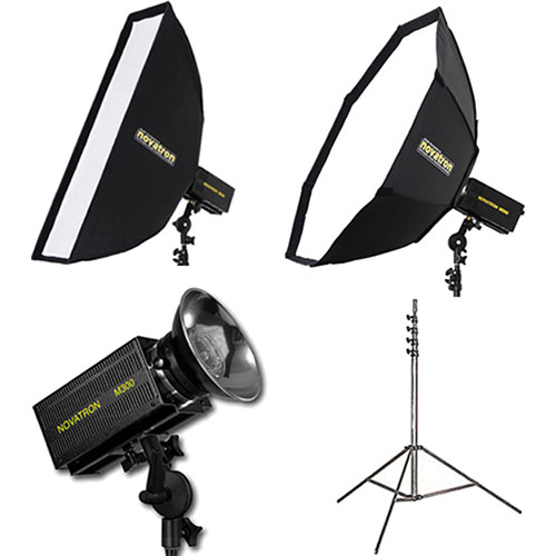 Novatron M300 2-Monolight Kit with 2 Softboxes