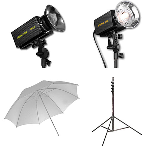 Novatron M300 / M500 2-Monolight Kit with Umbrellas