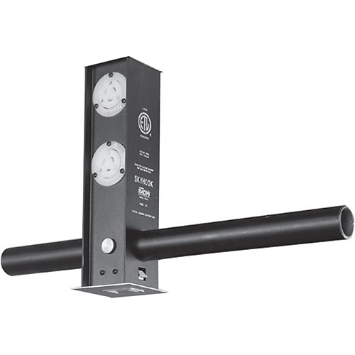 NSI / Leviton Skyhook Retractable Lighting Support with Four 20A Grounded Stage Pin Receptacles