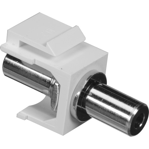 NTW 3KY-FF/3.5-WHT 3.5mm Stereo Audio Keystone Coupler (White)