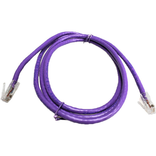 NTW Cat 6 Non-Booted Network Patch Cable (5', Purple)