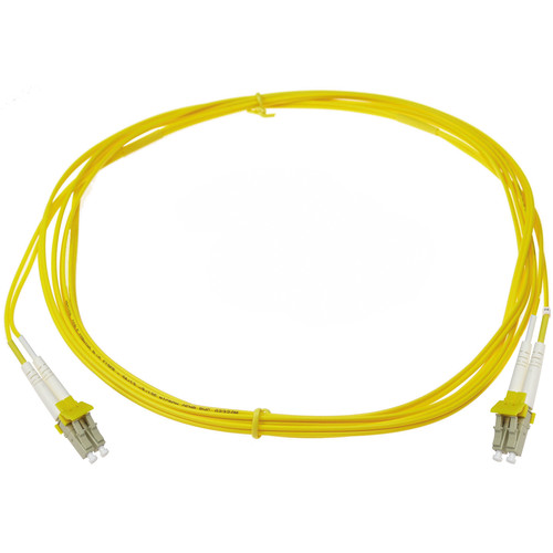 NTW net-Lock LC/LC Fiber Patch Cable OS1 Single Mode 9/125 (9.9', Yellow)