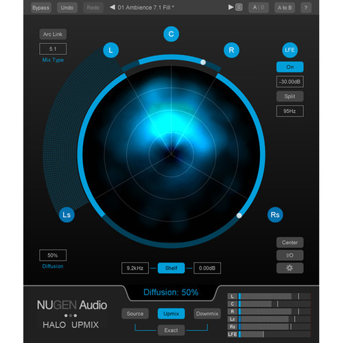 NuGen Audio Halo Upmix with 9.1 Extension - Stereo to Surround Upmixer (Download)