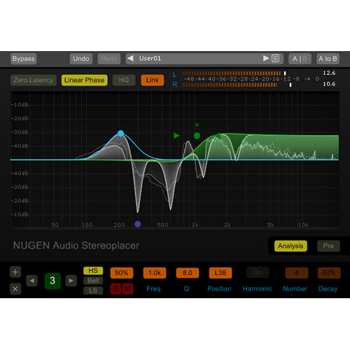 NuGen Audio Stereoplacer Frequency Specific Panoramic Placement Plug-In (Upgrade from Stereoplacer Elements)