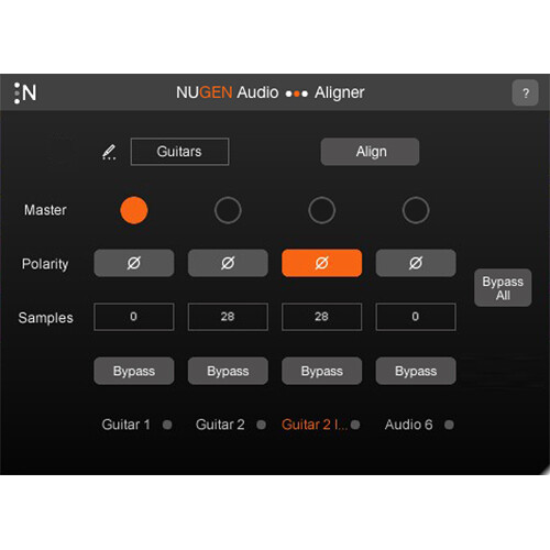 NuGen Audio Aligner Phase and Polarity Align Audio Plug-In