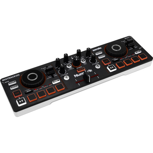 Numark MixTrack Go Ultra-Portable 2-Deck DJ Controller with Stems Control