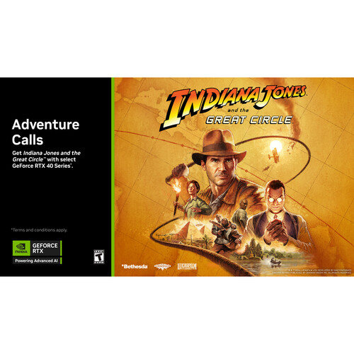 NVIDIA GeForce RTX 40 Series Indiana Jones and the Great Circle Game Bundle
