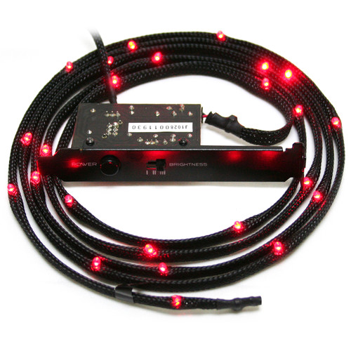 NZXT Sleeved Internal LED Lighting Kit (Red, 3.3')