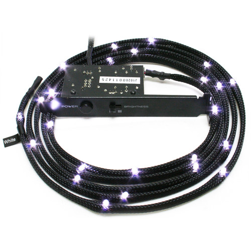 NZXT Sleeved Internal LED Lighting Kit (White, 6.6')