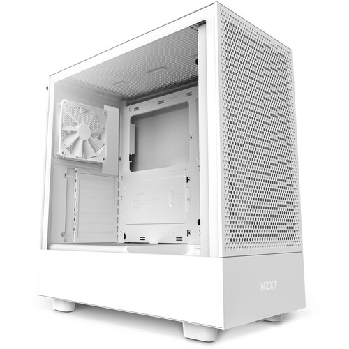 NZXT H5 Flow RGB Mid-Tower Case (White) CC-H51FW-R1 B&H Photo