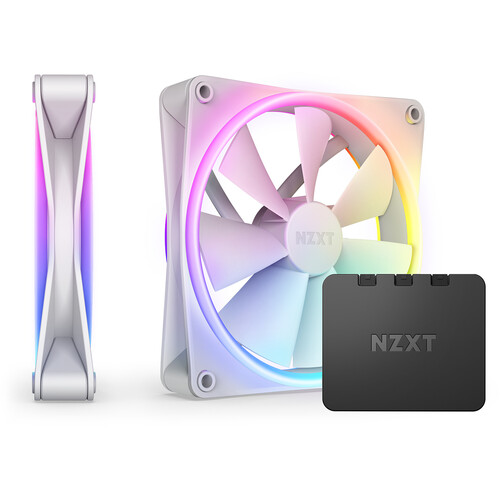 NZXT F140 RGB DUO Fan (White, 2-Pack)