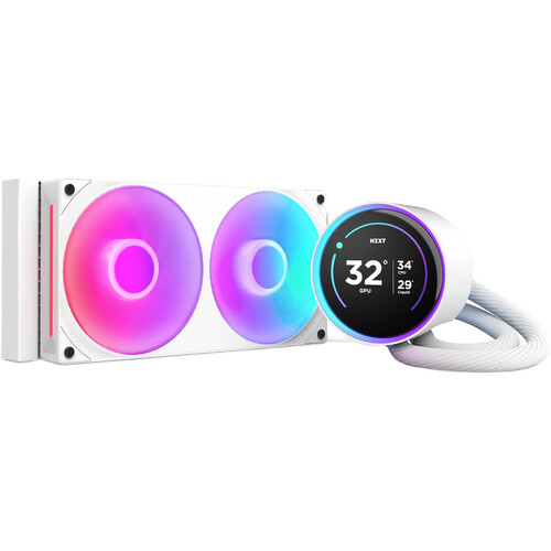 NZXT 240mm Kraken Elite RGB All-in-One Liquid Cooler (White)