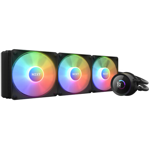 NZXT 360mm Kraken RGB AIO Liquid CPU Cooler with LCD Display (Black)