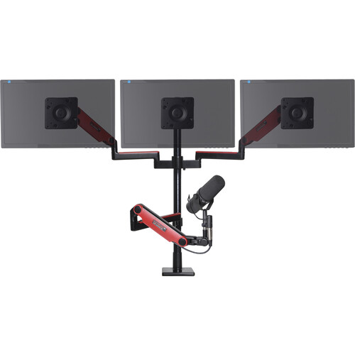 O.C. White Limited Edition ProBoom Ultima Gen2 Triple Monitor and Mic Boom Red SMS Package