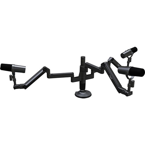O.C. White ProBoom Ultima LP Three-Arm Roundtable Special with Three 12" Fixed Horizontal Arms (18" Vertical Modular Clamp/Bolt Through Riser Assembly)