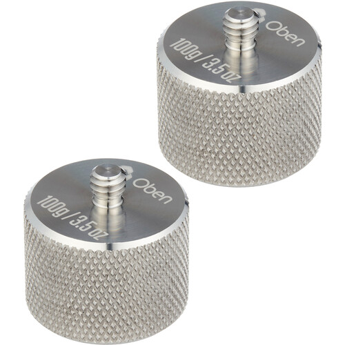 Oben 100g Counterweight with 1/4"-20 Stud (2-Pack)