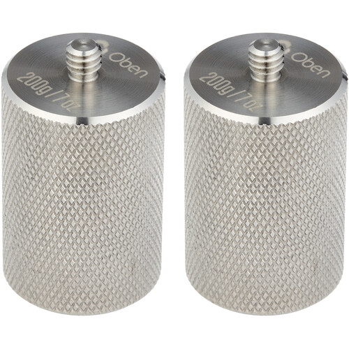 Oben 200g Counterweight with 1/4"-20 Stud (2-Pack)