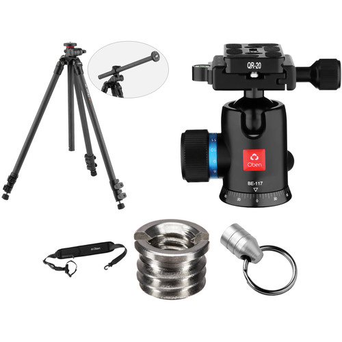 Oben CC-2361L Carbon Fiber Tripod with BE-117 Ball Head Kit