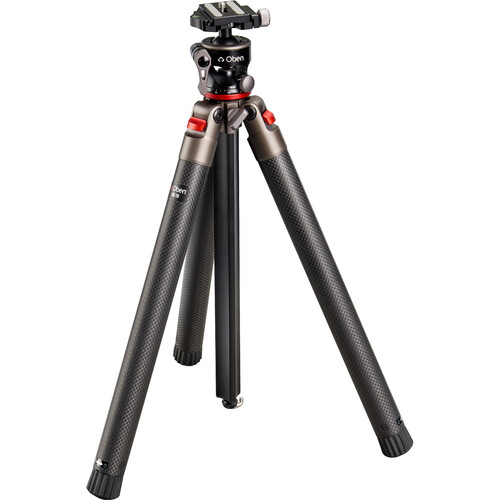 Oben CQL-20 Compact Carbon Fiber Travel Tripod with BHC-20 Ball Head