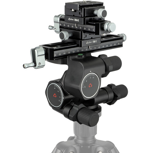 Oben GH3W-15 3-Way Geared Head with 7" and 4" Macro-Focusing-Rail Kit