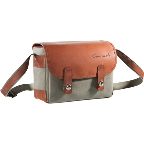 Oberwerth Freiburg Small Camera Bag (Olive/Light Brown)