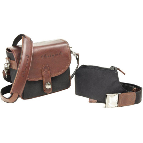 Oberwerth Garmisch Compact Camera Bag with Waist Belt (Black/Dark Brown)