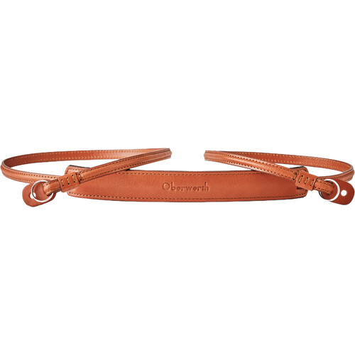 Oberwerth Mosel Classic Camera Strap (Cognac Brown Leather/Cognac Brown Stitching, 49.2")