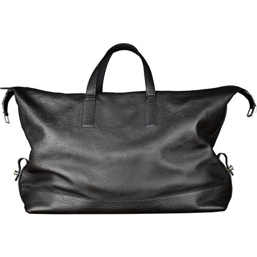 Oberwerth Weekender Nelson Cow-Hide Photo Bag (Black/Red)