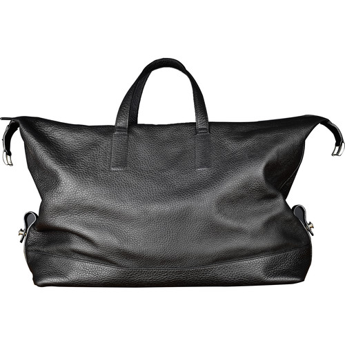 Oberwerth Weekender Nelson Cow-Hide Photo Bag with Insert (Black/Red)