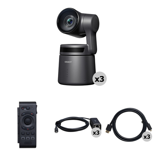 OBSBOT Tail Air 3-Camera Combo Kit with Smart Remote C.B.A.00027