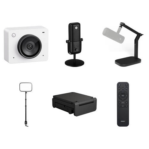 OBSBOT Meet 2 4K Webcam with Streamer Starter Kit (Cloud White)