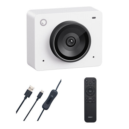 OBSBOT Meet 2 4K Webcam with Essentials+ Kit (Cloud White)