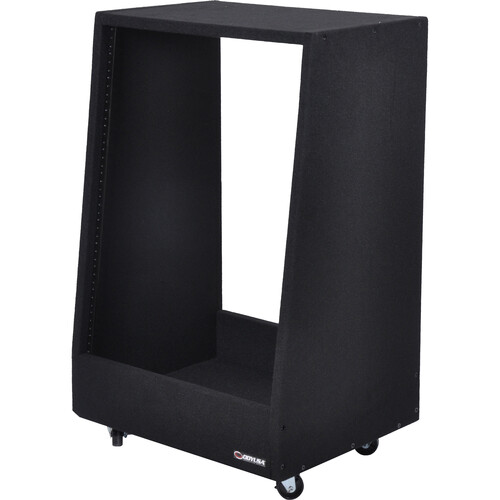 Odyssey Carpeted Pro Studio Rack with Wheels (14 RU)