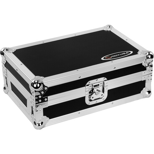 Odyssey FZ11MIX Universal 11" Format DJ Mixer Flight Case with Extra Deep Rear Cable Compartment (Silver Hardware)