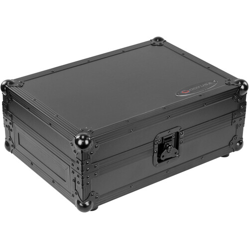 Odyssey FZ13MIXXDBL Universal 13" Format DJ Mixer Flight Case with Extra Deep Rear Cable Compartment (Black Hardware)