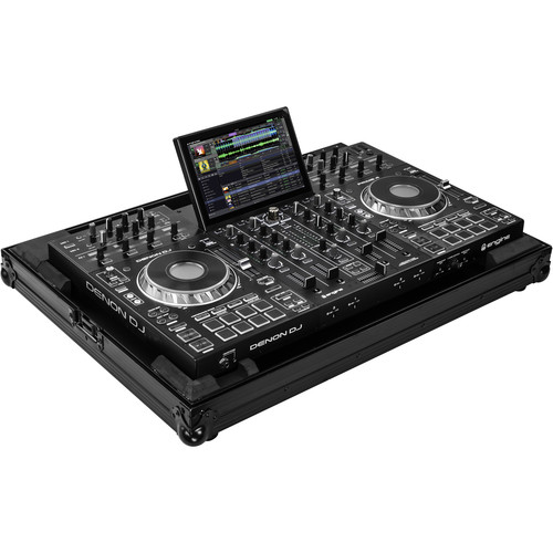 Odyssey Denon Prime 4 Low-Profile Flight Case (Black-Anodized Hardwire)