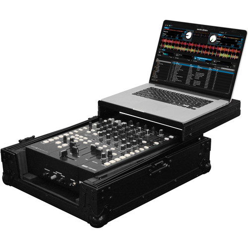 Odyssey FZGS12MX1BL Black Label Series Low Profile Glide Style Case for a 12" DJ Mixer