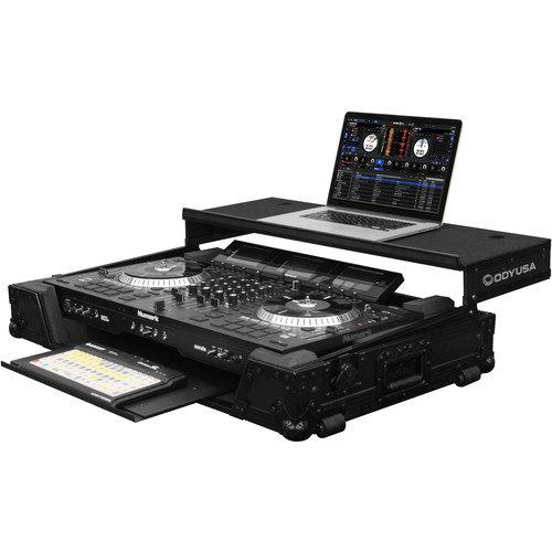Odyssey Black Label Numark NS7III DJ Controller Glide Style Case with Lower GT Glide Tray