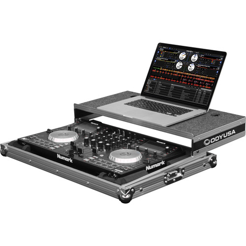 Odyssey Flight Zone Low Profile Glide Style Case for Numark NV/NVII DJ Controllers (Silver)