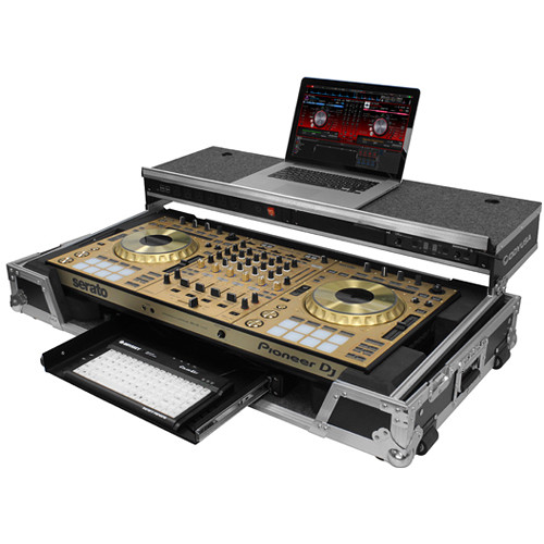Odyssey Flight Zone Glide Style Case with Wheels & Three 1 RU 19" Rack Spaces for DDJ-RZ / SZ / SZ2 DJ Controller